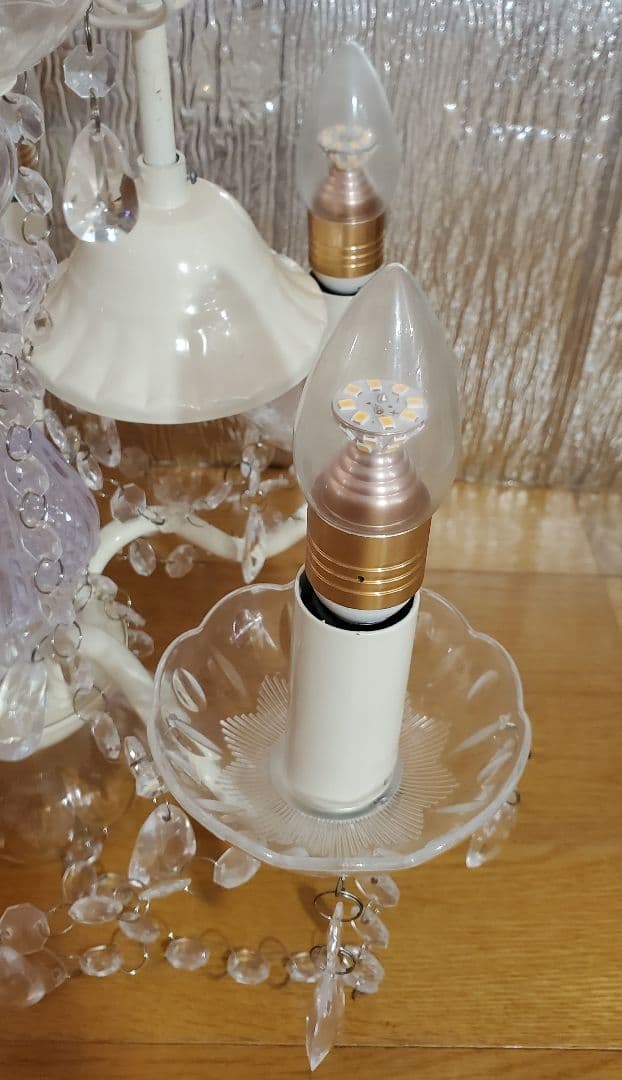 5灯シャンデリア 　エア・リゾーム 　LED電球付き　取付簡単 　天井照明