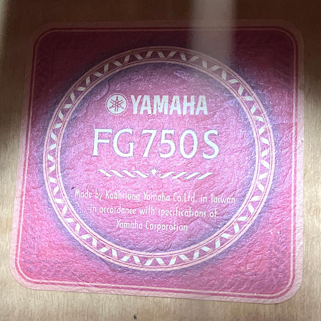 【TOP単板／送料無料】YAMAHA FG-750S（純正ソフトケース付属）