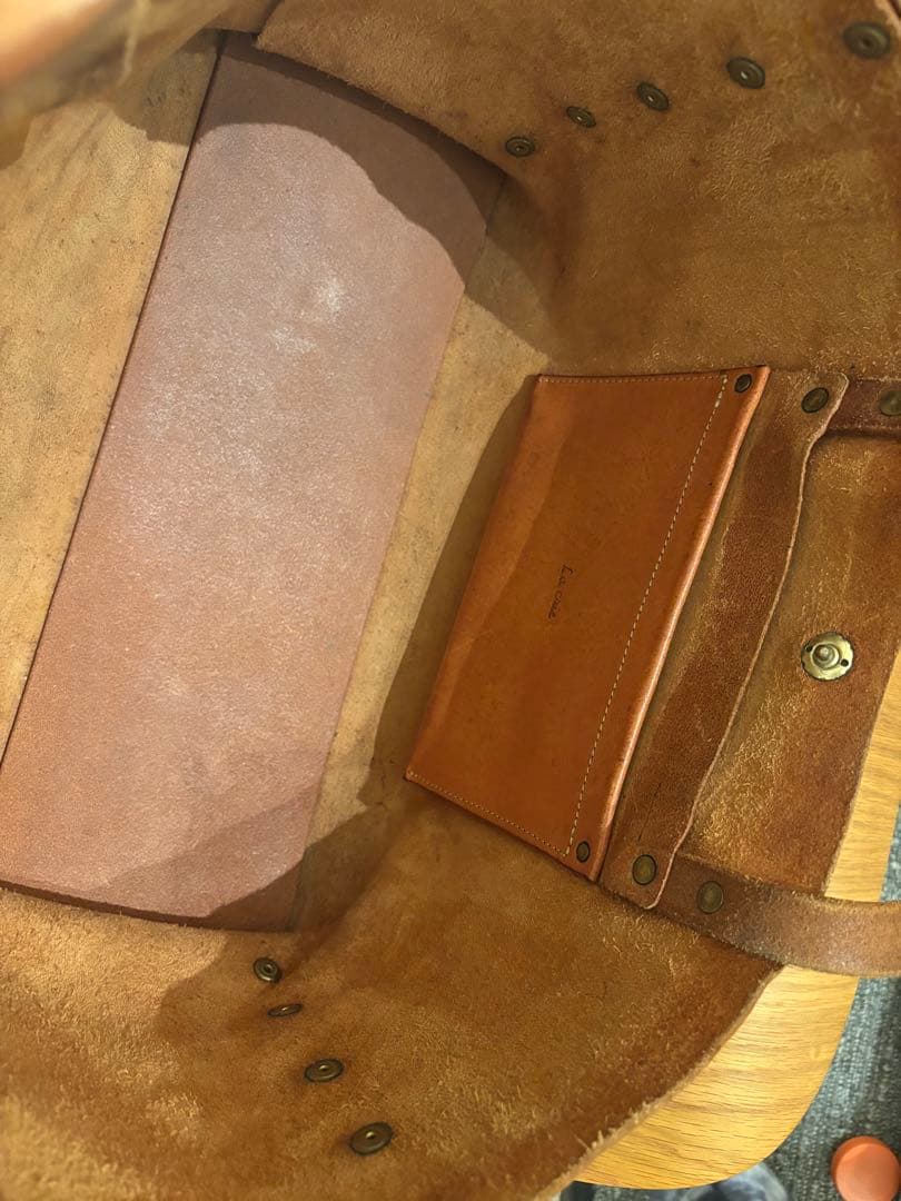 Lacrie theTote Lサイズ ワイド ベッキオショルダー ナチュラル