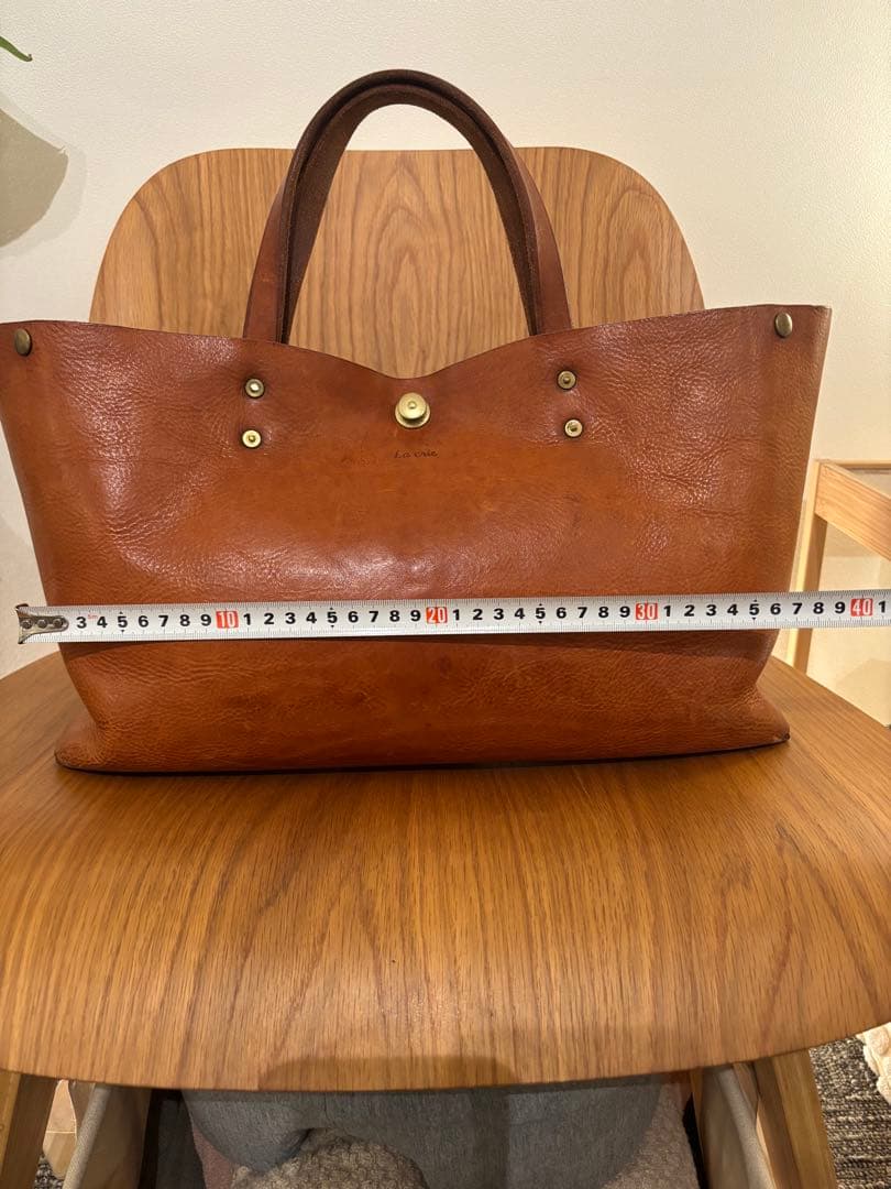 Lacrie theTote Lサイズ ワイド ベッキオショルダー ナチュラル