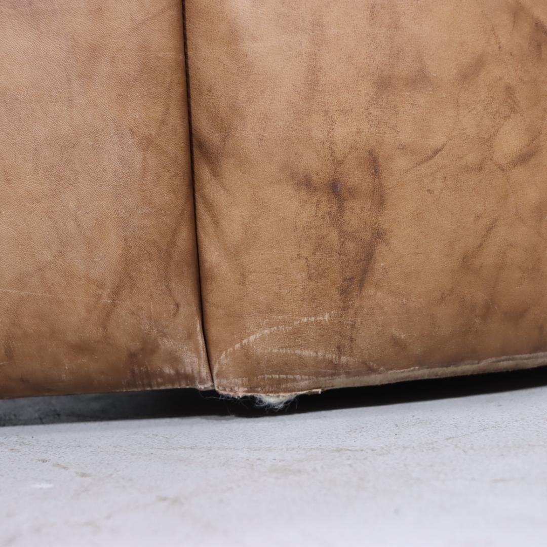 COR コア ヴィンテージソファ 本革 ドイツ 1970年代 茶 3人掛け