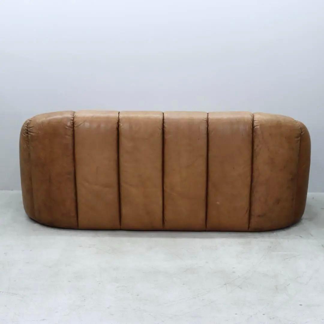COR コア ヴィンテージソファ 本革 ドイツ 1970年代 茶 3人掛け