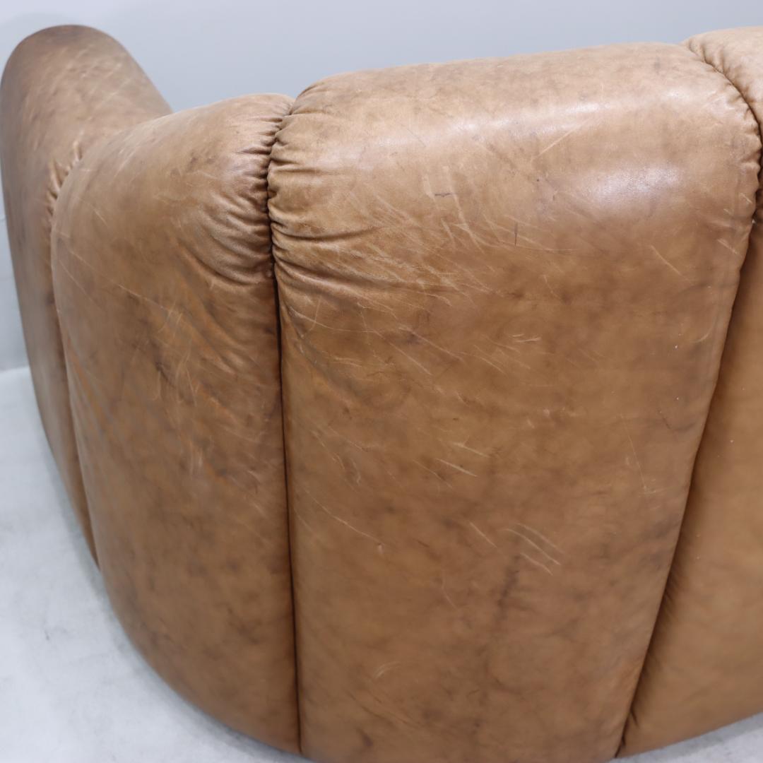 COR コア ヴィンテージソファ 本革 ドイツ 1970年代 茶 3人掛け