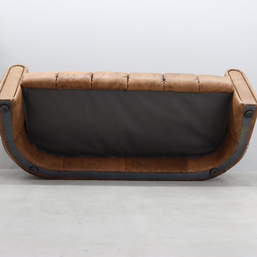 COR コア ヴィンテージソファ 本革 ドイツ 1970年代 茶 3人掛け