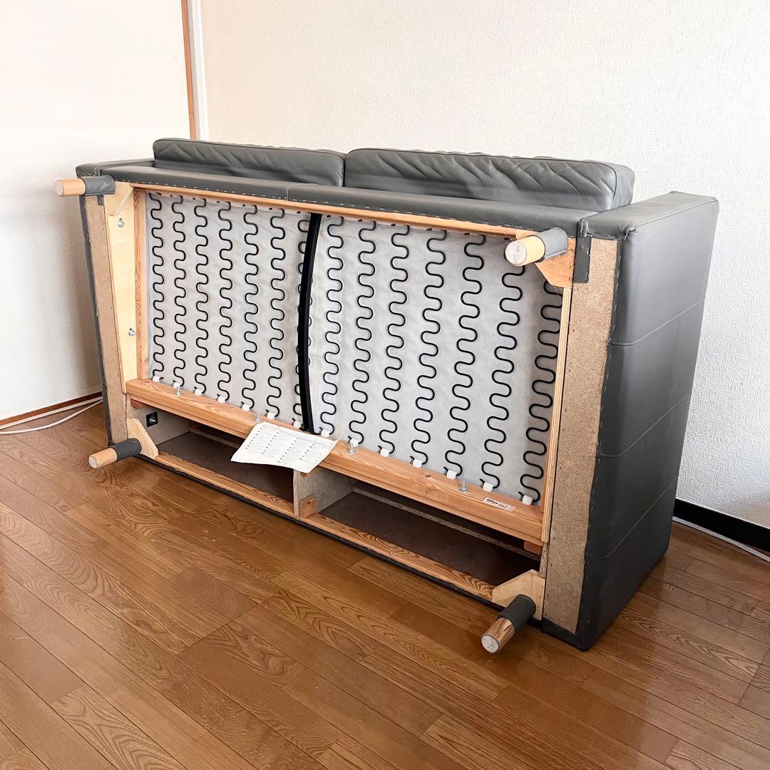 IKEA LANDSKRONA 2-3人掛け レザーソファ ランズクローナ 本革