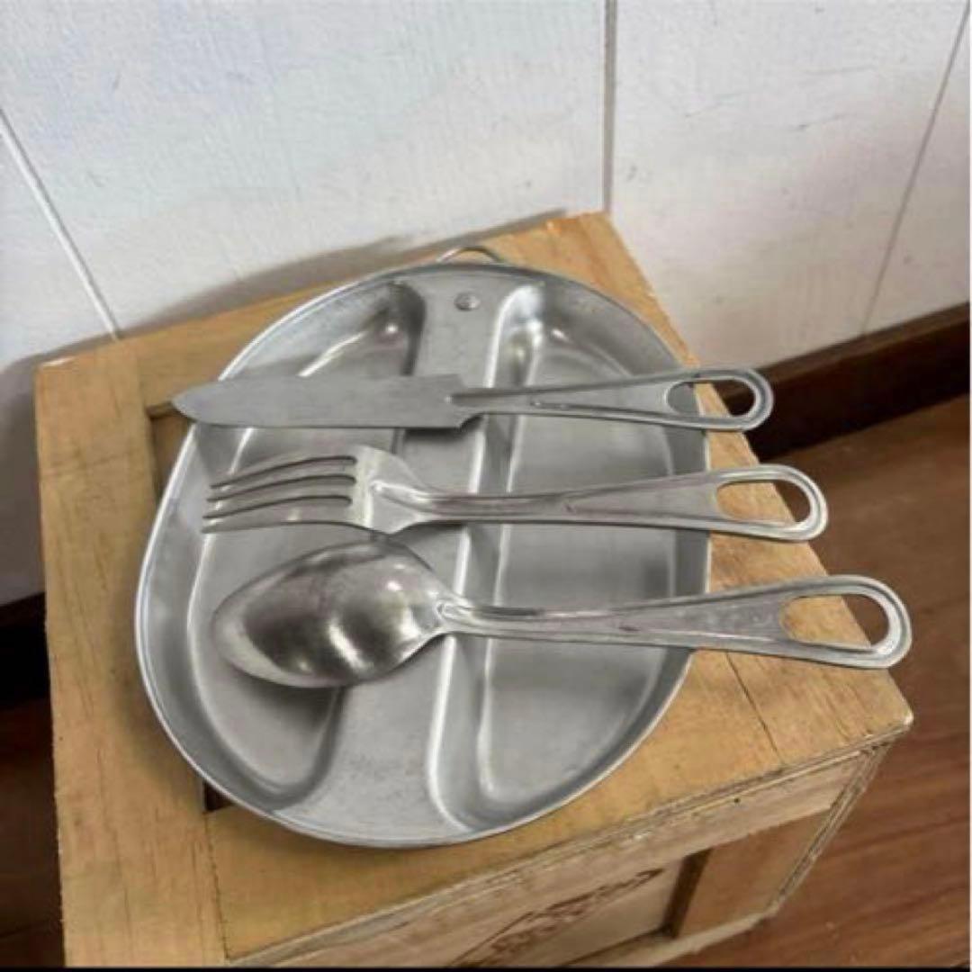 米軍実物　1967年　メスキットパン　カトラリーセット　送料無料② 67年