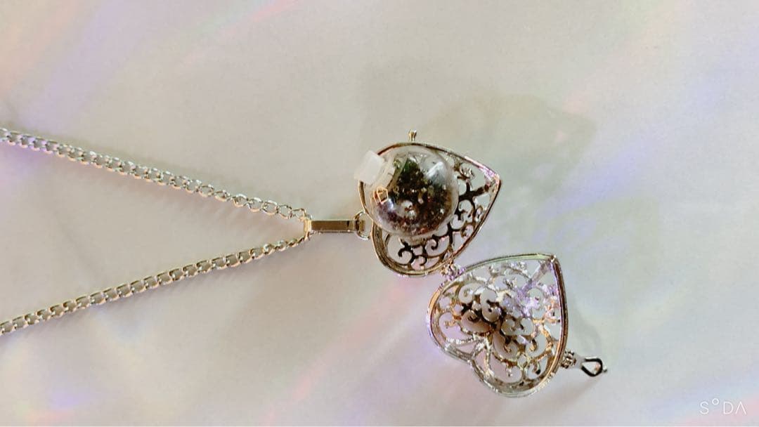本物の流れ星の粉⭐️隕石の粉＆ラインストーン入り開運ネックレス✨最高峰宇宙の隕石⚜️