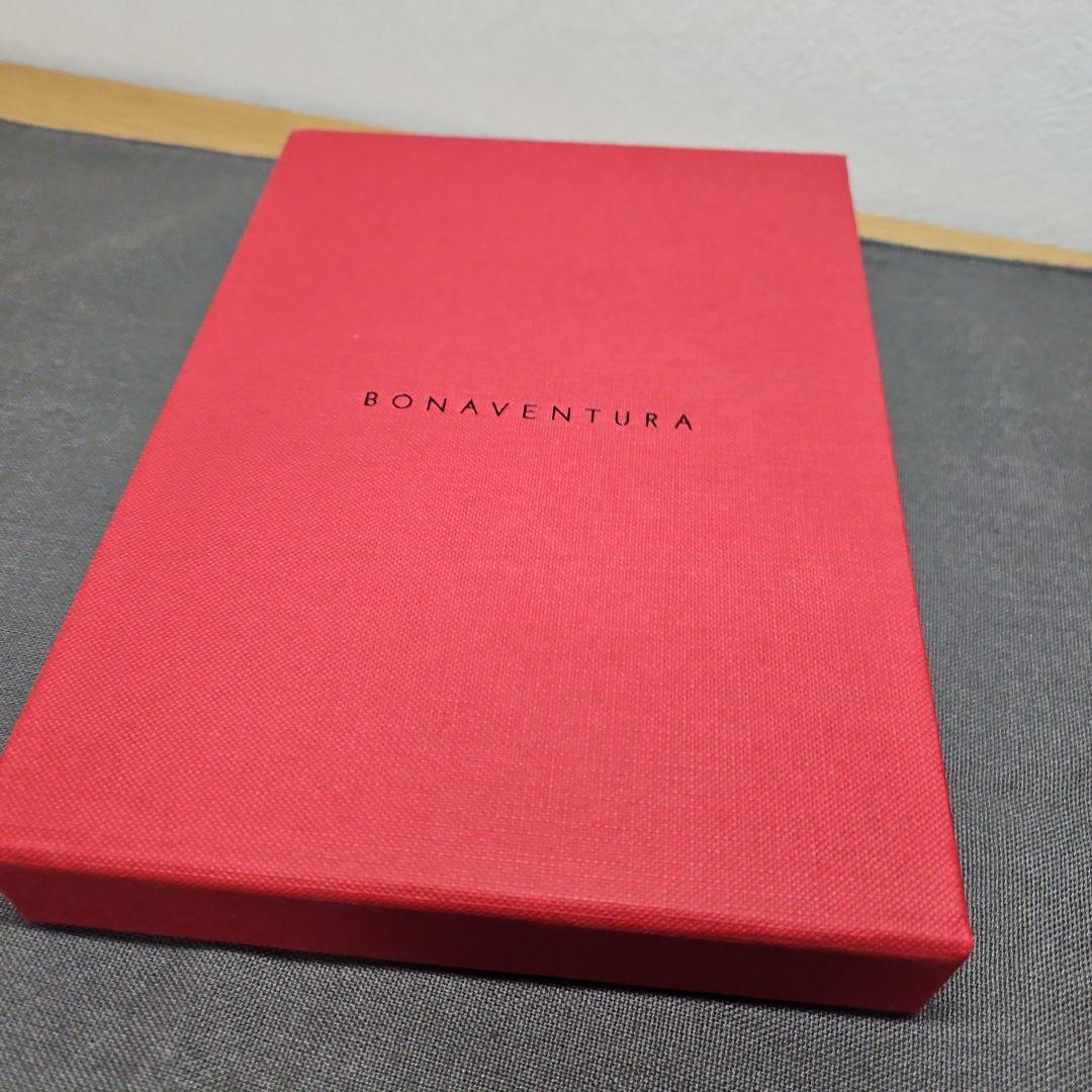 美品 BONAVENTURAボナ iPhone12PRO用手帳型ケース ネイビー