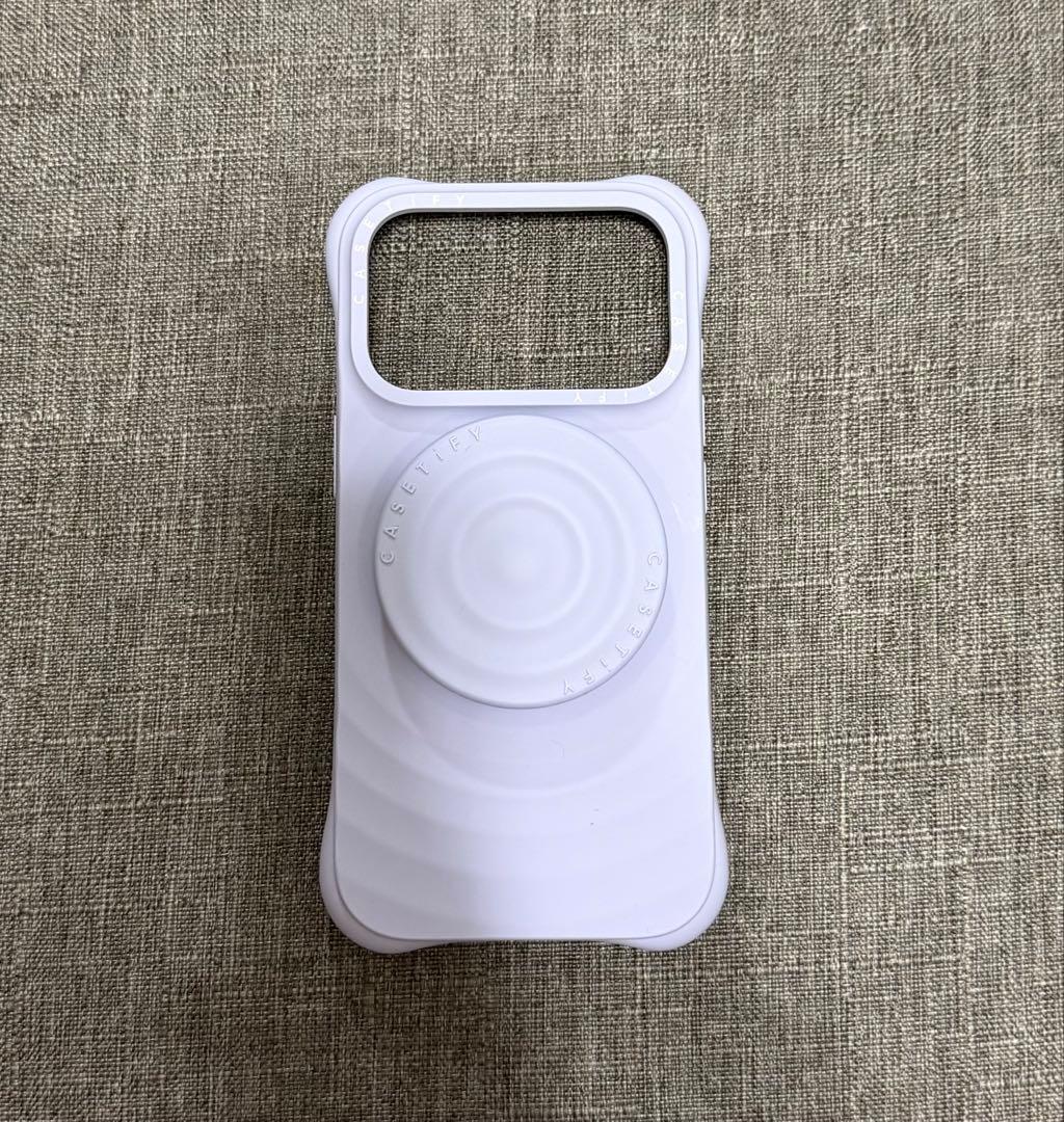 casetifyシリコンウェーブケース iPhone17pro＆グリップスタンド