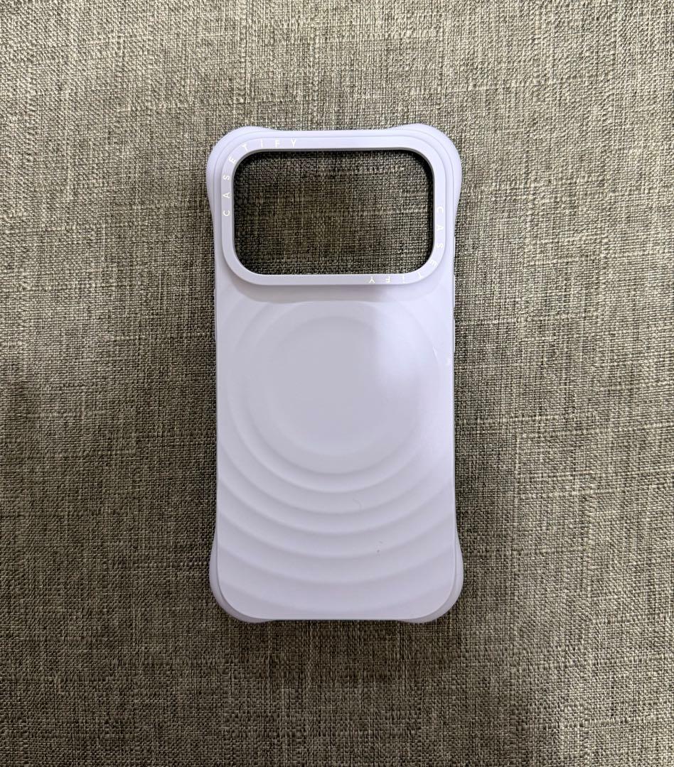 casetifyシリコンウェーブケース iPhone17pro＆グリップスタンド