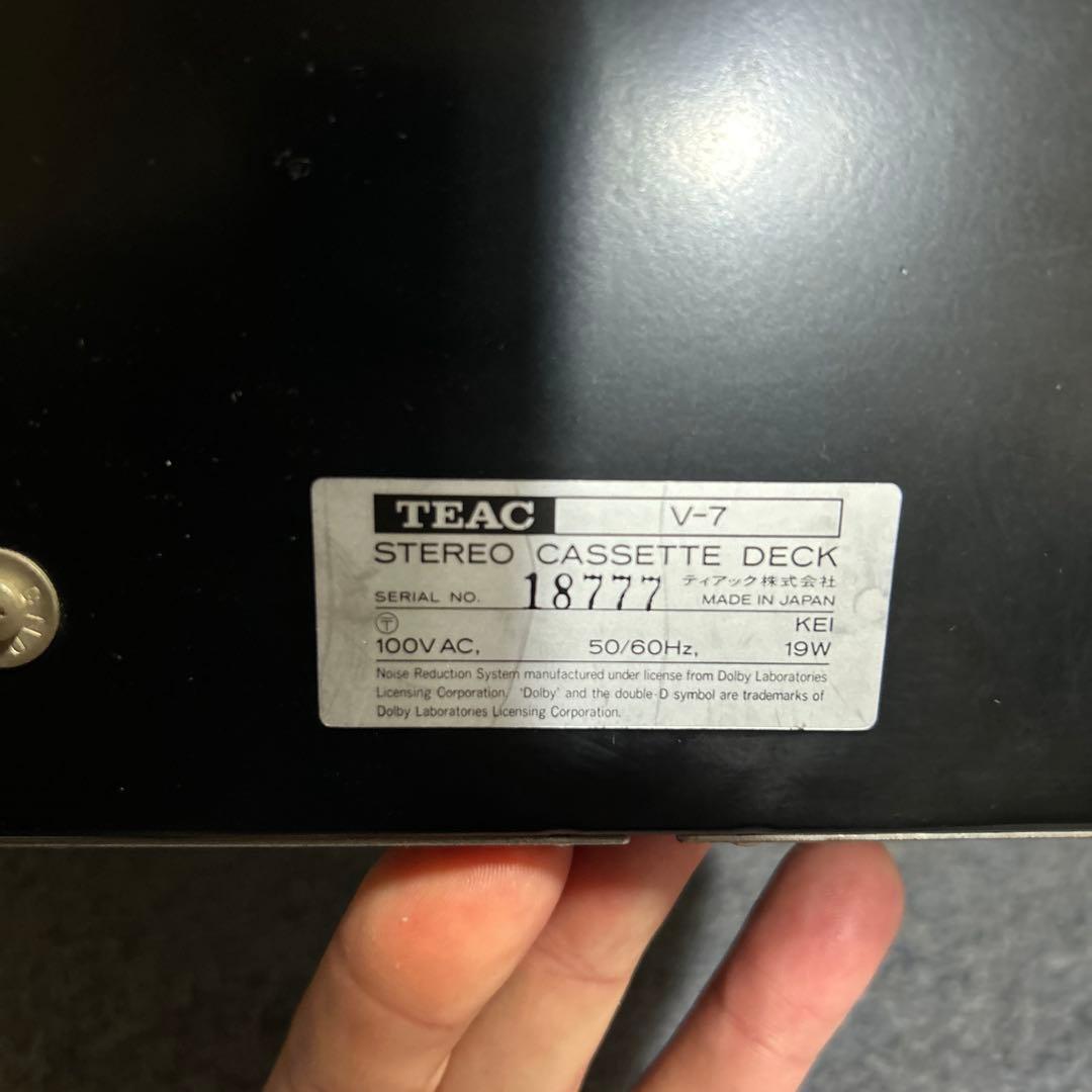 TEAC V-7 ステレオカセットデッキ