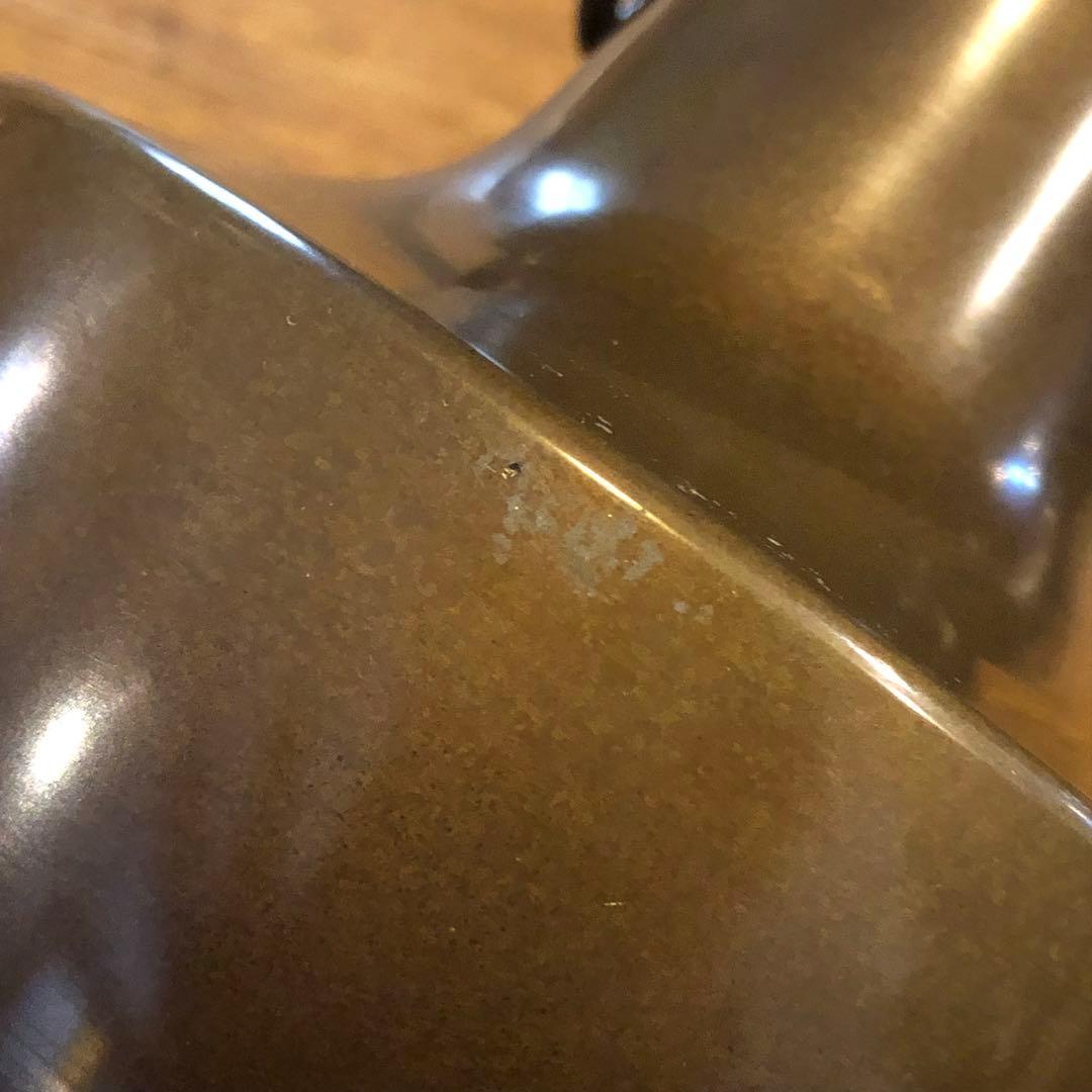 池坊 花器 銅製 唐銅花瓶 草月 双耳遊鐶