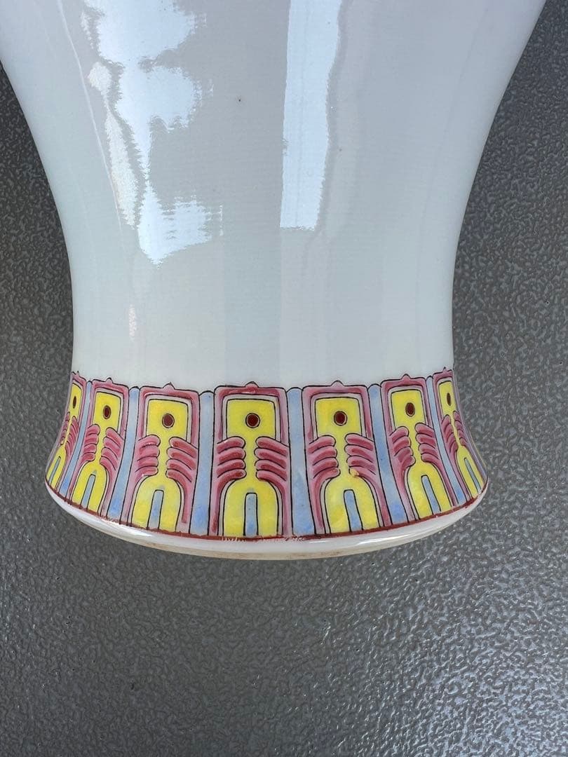 中国美術 民国初期頃 中国景德鎮製 粉 彩花鳥花瓶 一対 孔雀図飾り壺 美 品