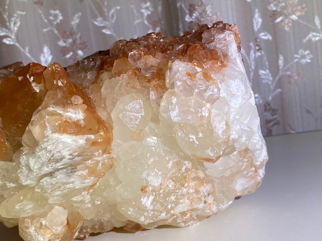 特大　紅白水晶　原石　クラスター　 4.３kg