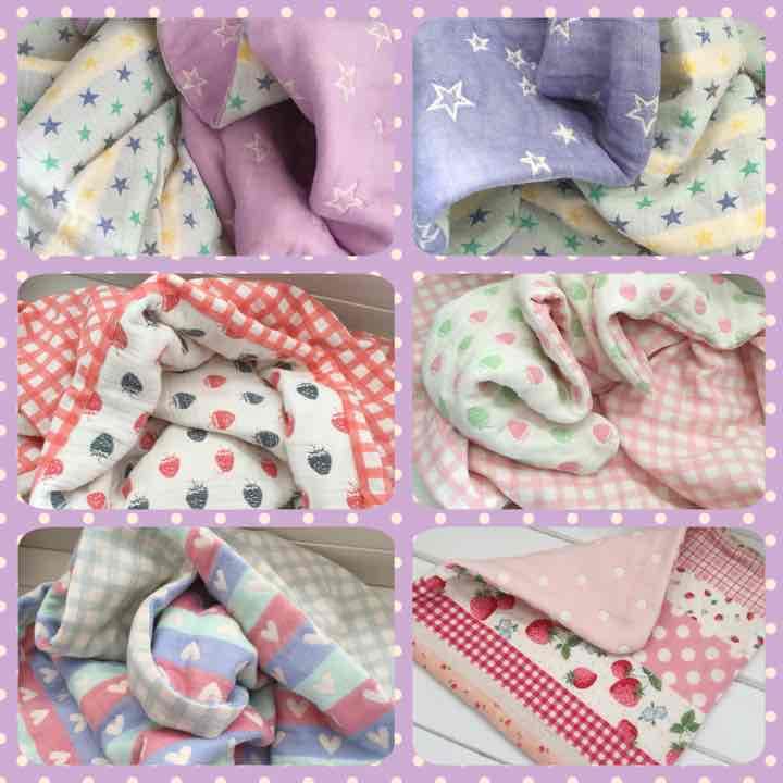【ショコラ】1. ෆ⃛8重ガーゼハンカチ*ハンドメイド