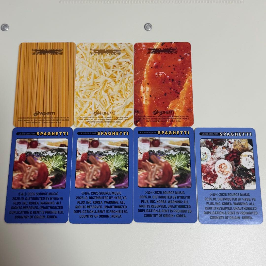 LESSERAFIM ルセラ SPAGHETTI 封入トレカ コンプ カズハ