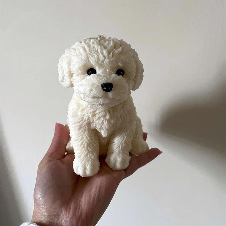 未使用新品 大型シリコンモールド 3点セット 犬1 猫2 クリップ付き 立体