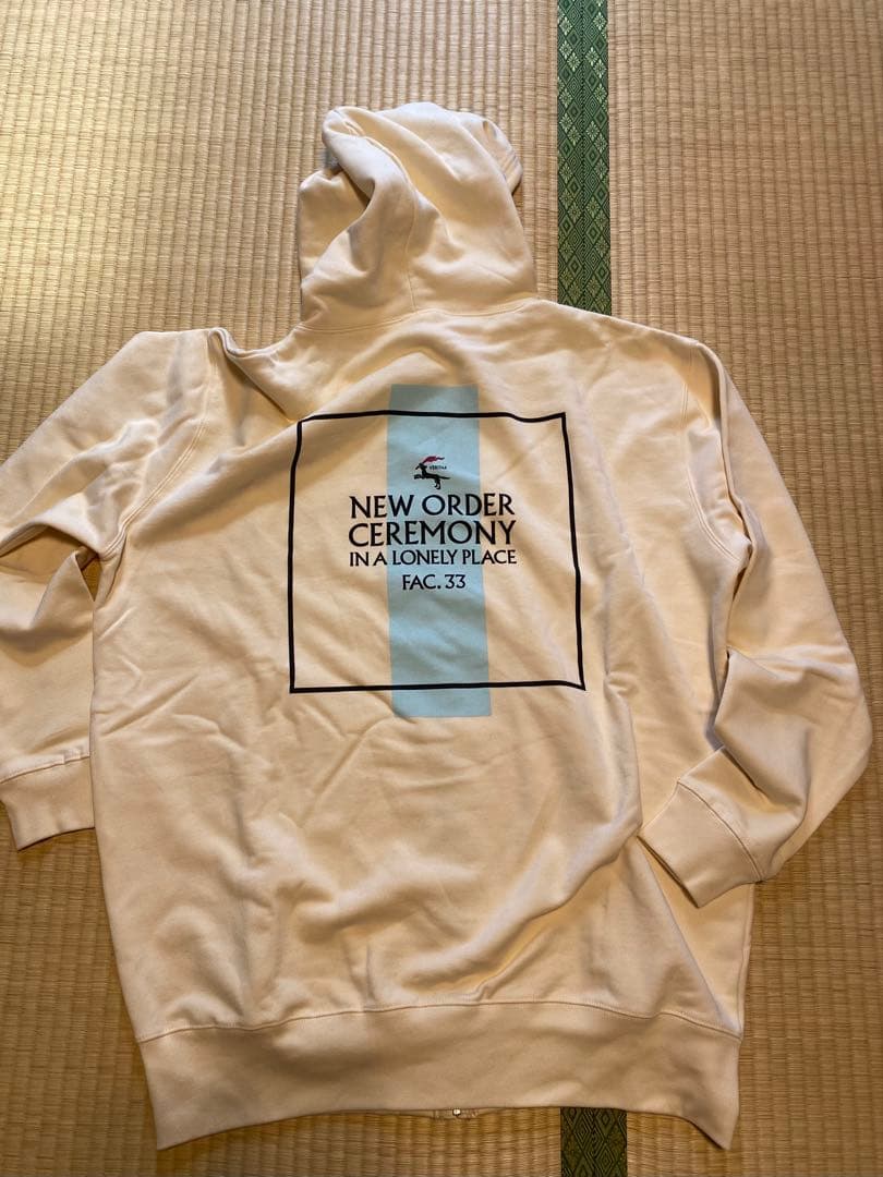 NEW ORDER CEREMONY フード付きパーカー　オフホワイト XXL
