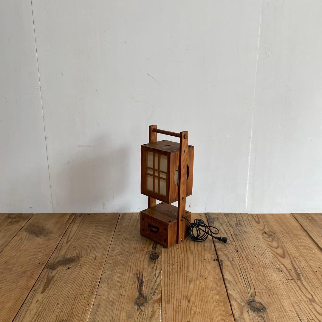 2点セット アンティーク 桐 蝿帳 収納棚 ライト z967