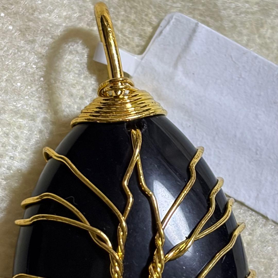 パワーストーン　大きめ　ペンダントトップ　チャーム　オニキス