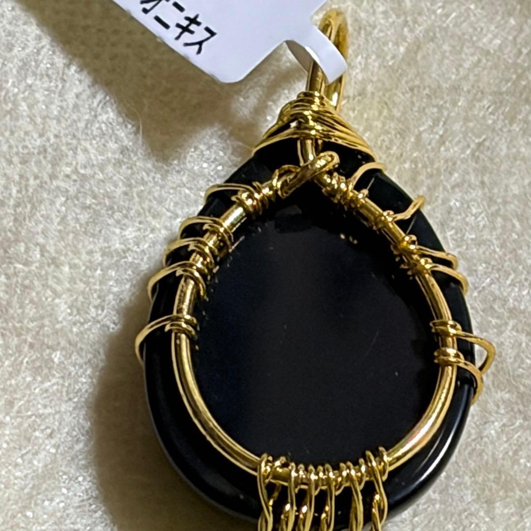 パワーストーン　大きめ　ペンダントトップ　チャーム　オニキス