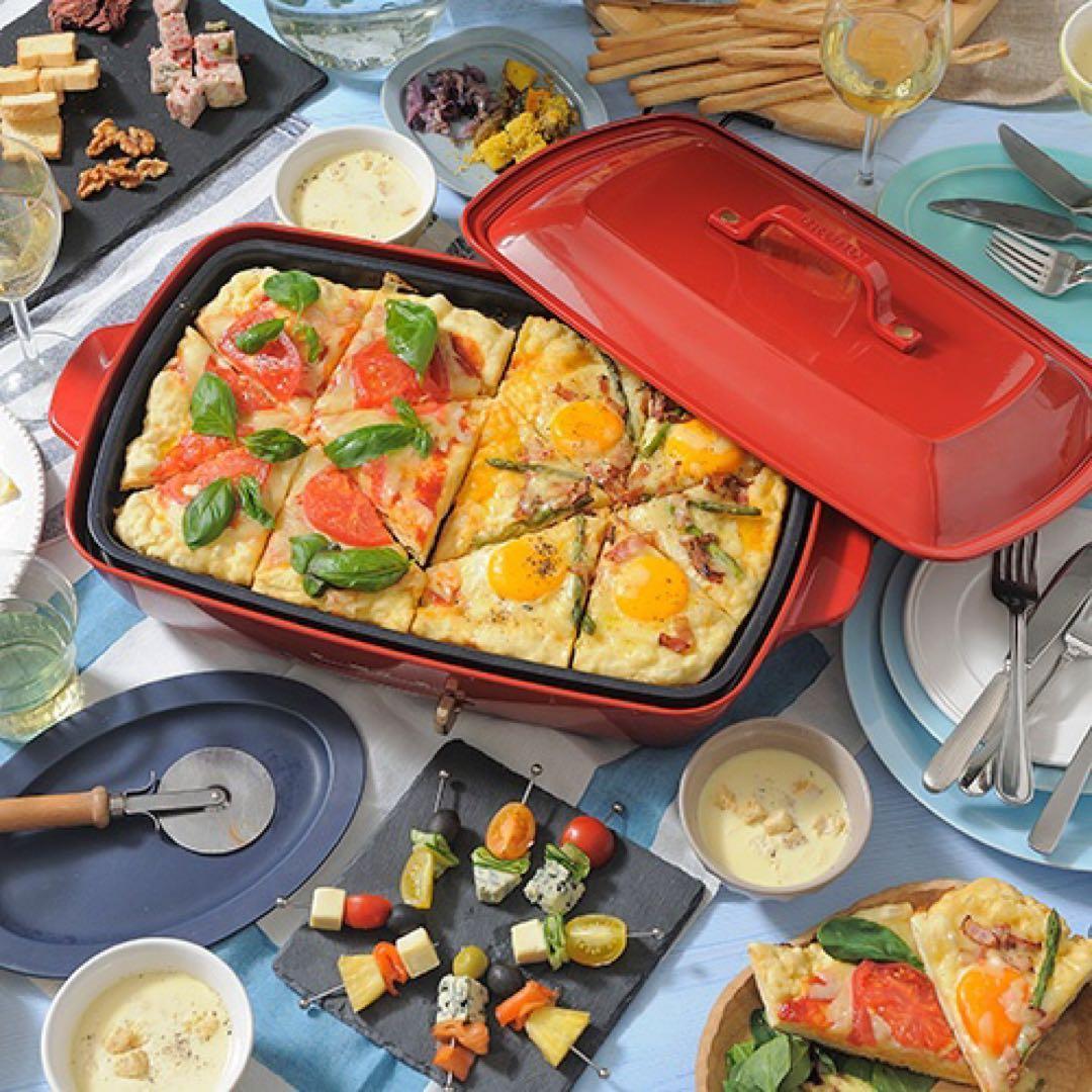 新品未使用　BRUNO ホットプレート グランデサイズ レッド