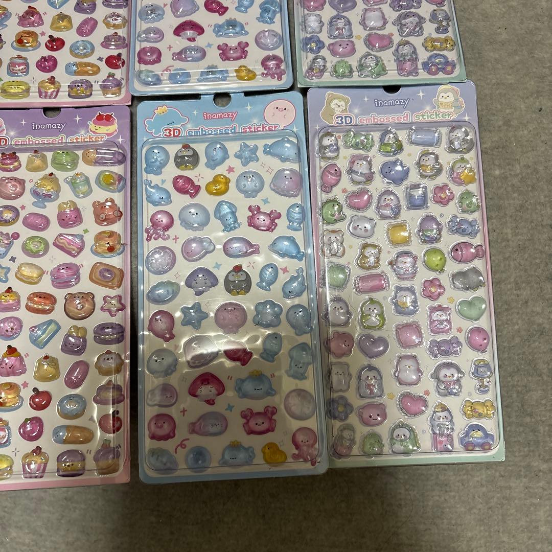 未使用　inamazy 3D ぷっくりシール　16枚セット　お得　シェア