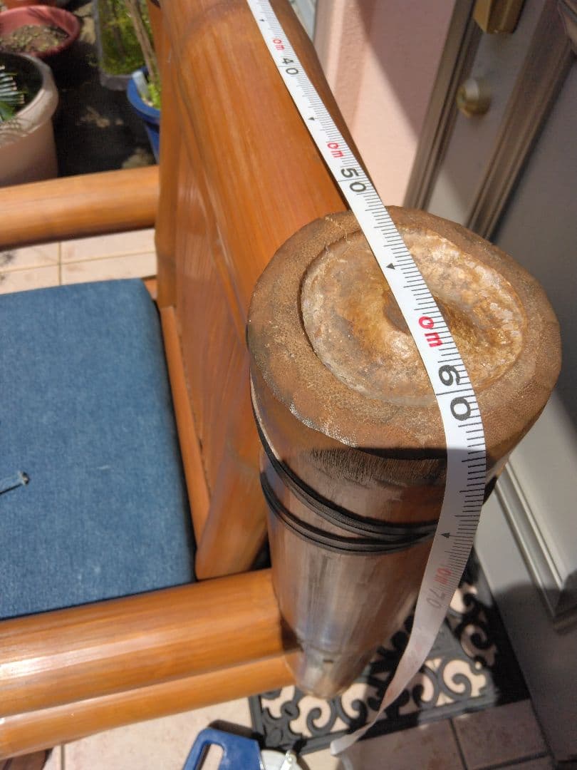 アジア家具　バンブー製チェア 　リゾート感覚　クッション付き　1脚　値下げ