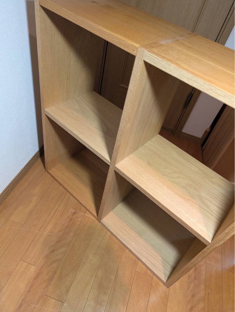 ■送料込■無印良品 スタッキングシェルフ 木製家具 棚 オーク材 収納 MUJI