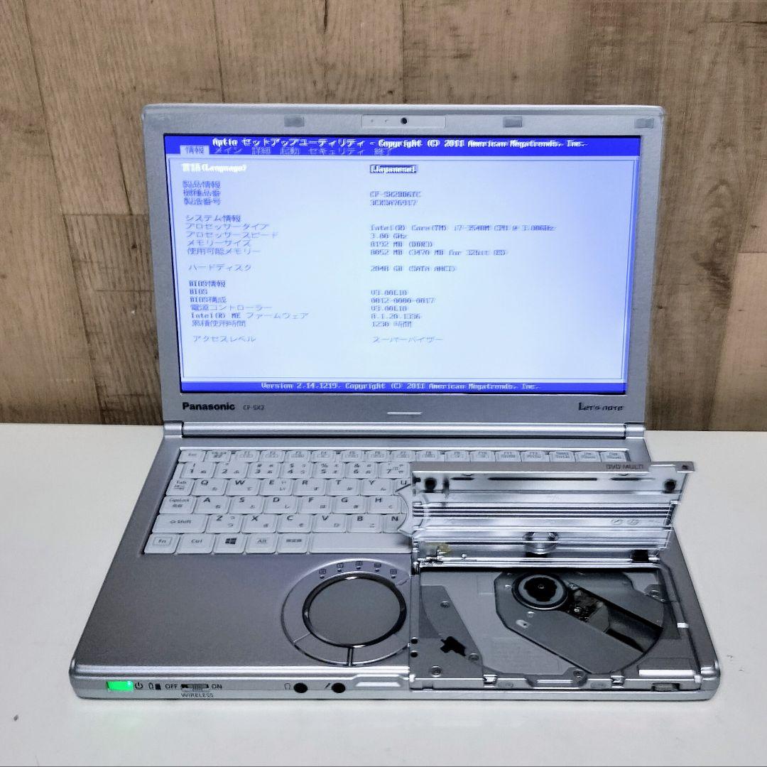 Panasonic Let'snote Corei7 SSD ジャンク OSなし