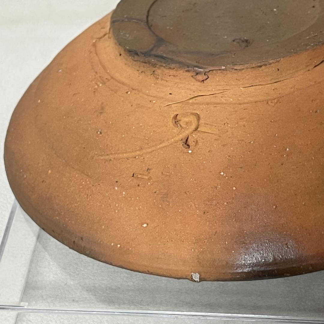 藤原啓 備前焼 緋襷 (ひだすき) 皿 共箱 人間国宝 【k2994a】