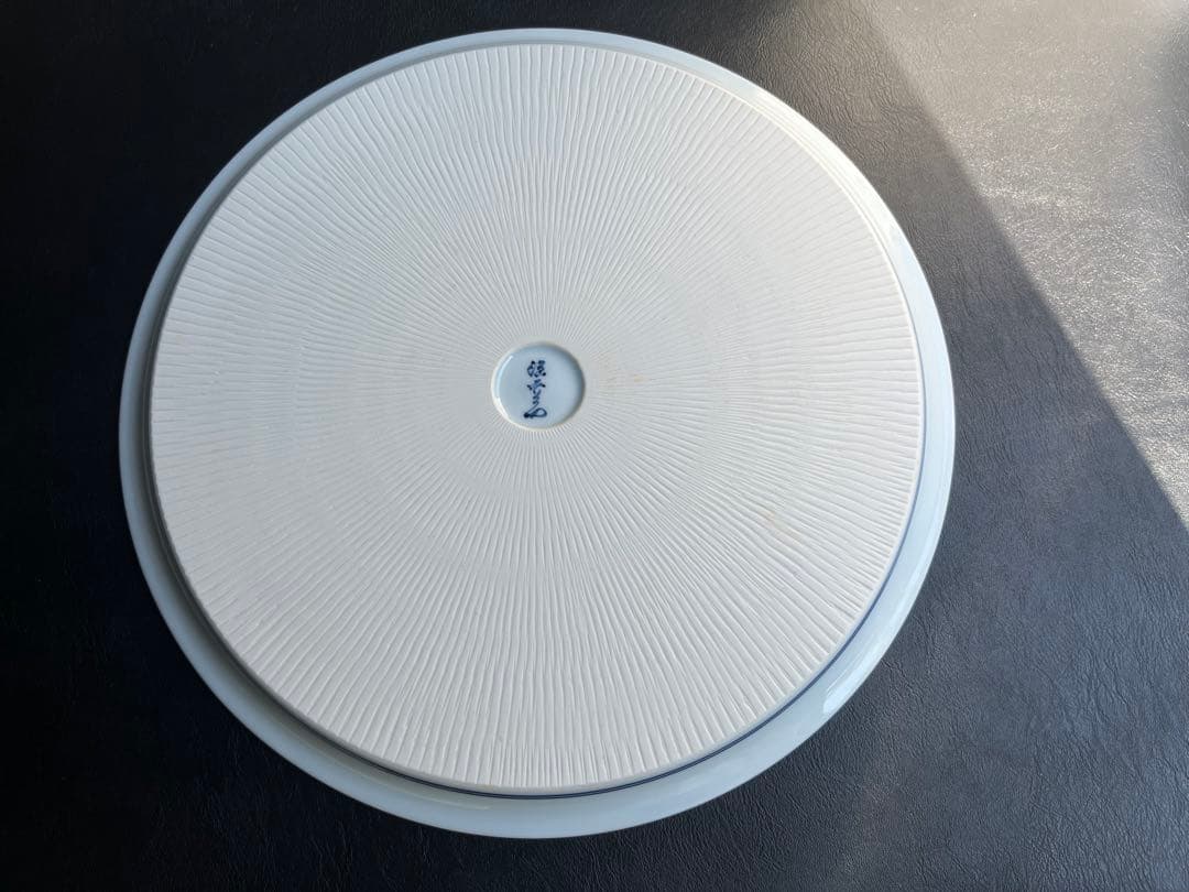 源右衛門　染錦三方割唐草　大皿　１枚