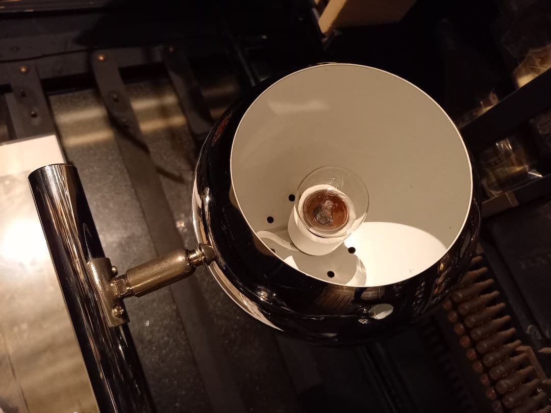 希少　1980's　スペースエイジ　ヴィンテージ　メタルボール　フロアランプ