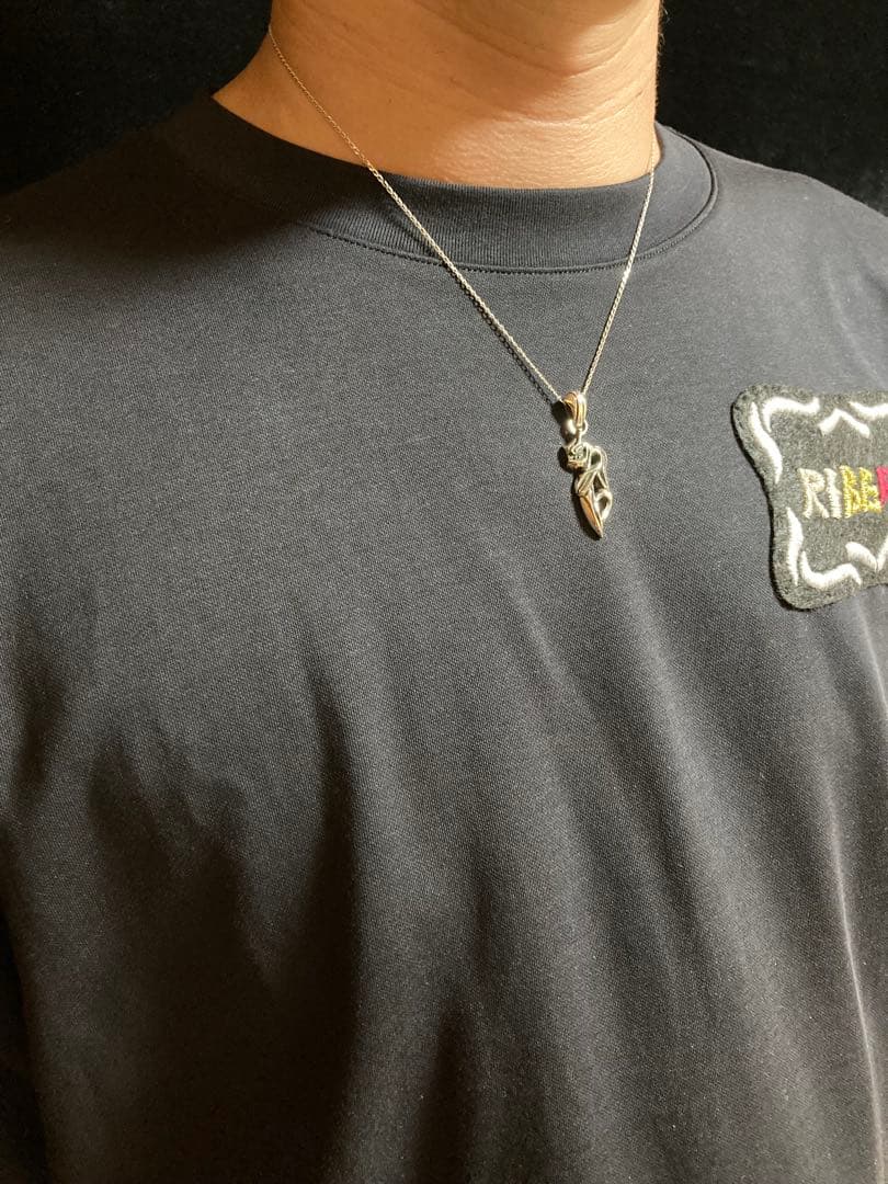 ⑯スケルトンSkullペンダント チェーン付き Silver925