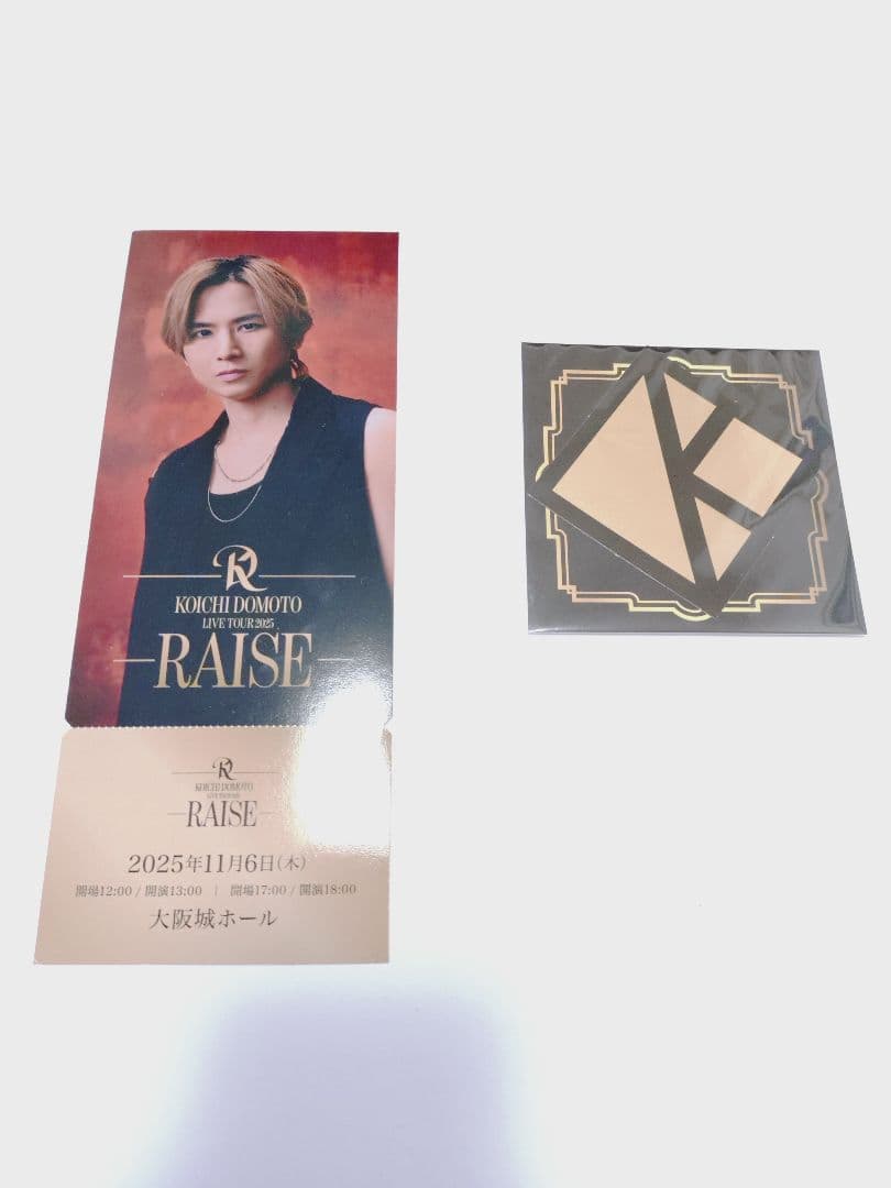 堂本光一 RAISE グッズ セット おまけにメモリアルチケット＆ロゴステッカー