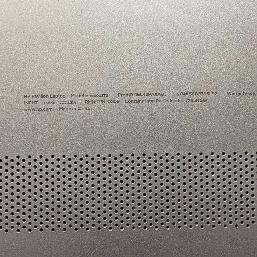 HP Pavilion 15-cu0003TU ノートPC ACアダプター付き