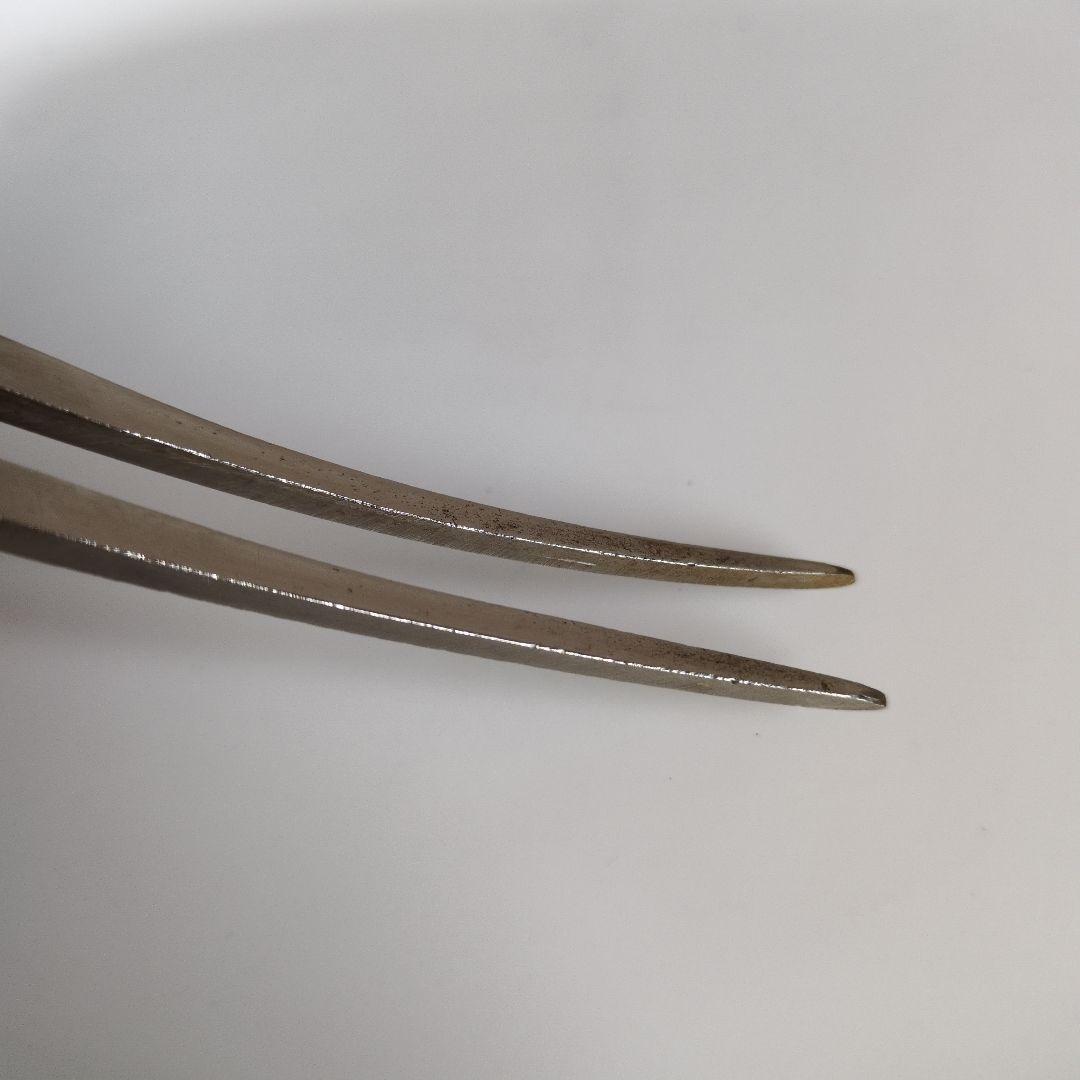 イギリス　アンティーク　カービングフォークA　肉用　アウトドアフォーク　鹿の角