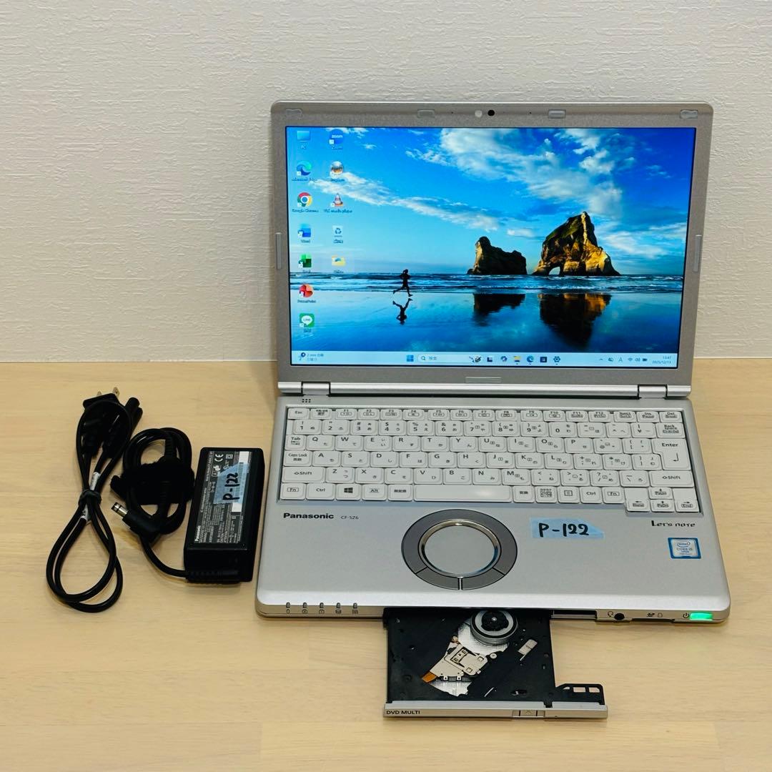 レッツノート PC Windows11 SSD DVD オフィス付き P-122