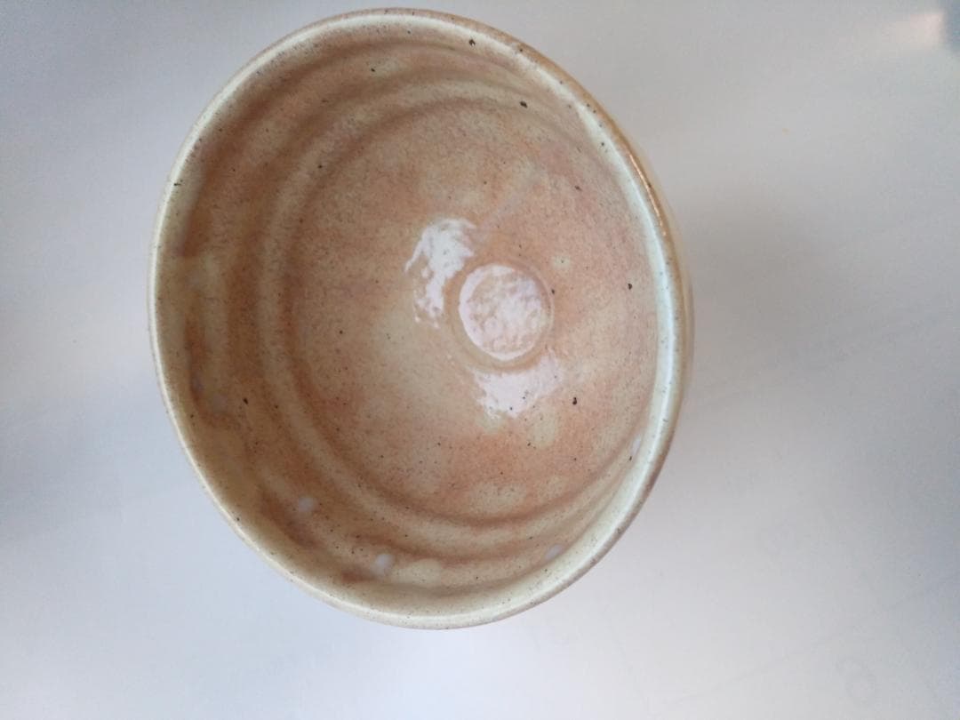 美濃焼 いちい窯 横井清秀 作 粉引 寿老人 茶碗 共箱 共布 栞 抹茶碗 新品