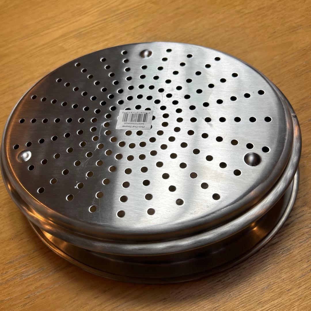 ル・クルーゼ　蒸し器　オーバル25センチ