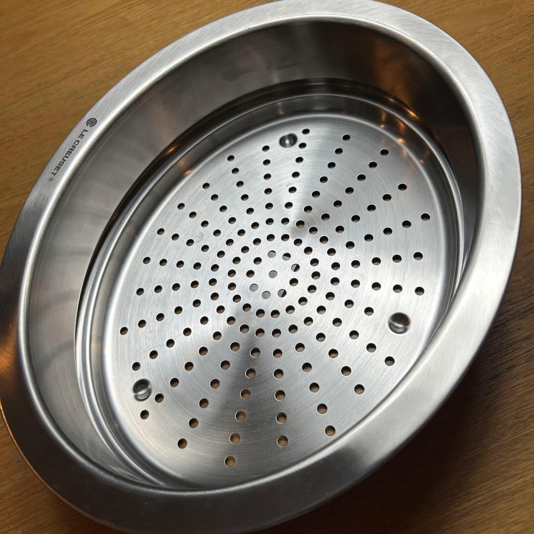 ル・クルーゼ　蒸し器　オーバル25センチ
