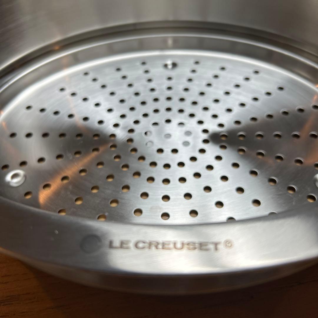 ル・クルーゼ　蒸し器　オーバル25センチ