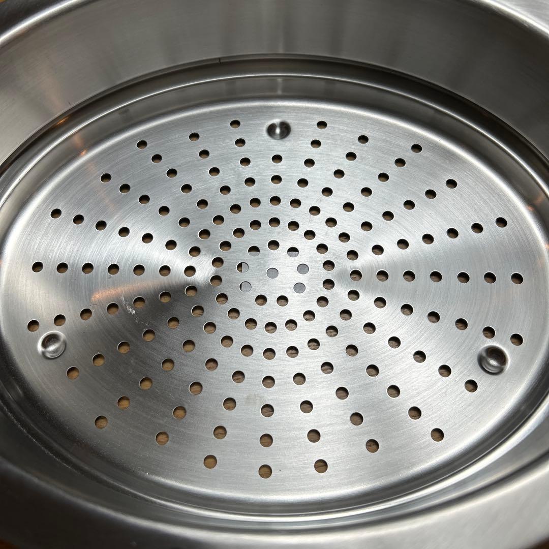 ル・クルーゼ　蒸し器　オーバル25センチ