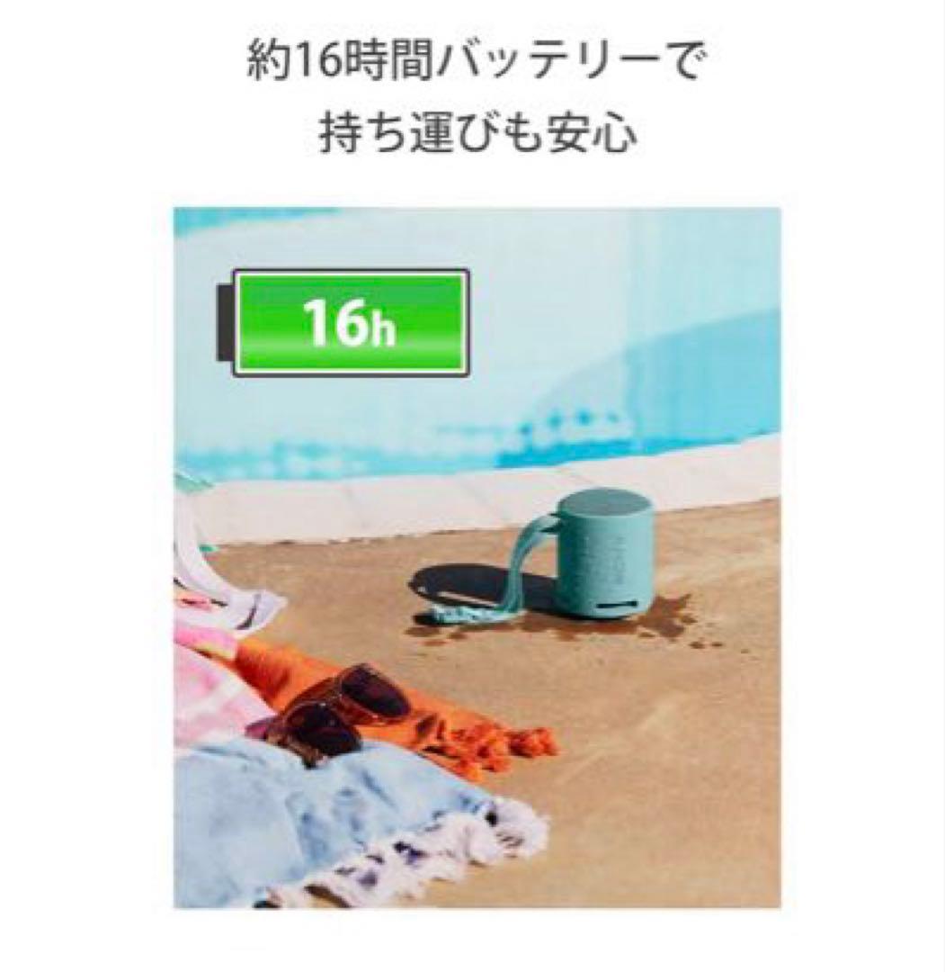 ソニー SONY ワイヤレス スピーカー SRS-XB100 重低音再生 防水