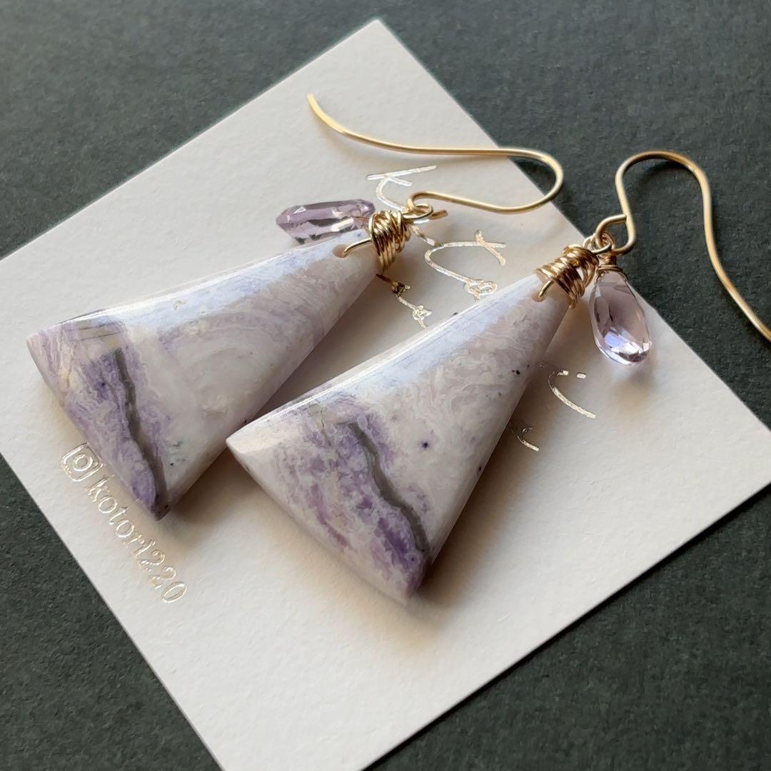 ティファニーストーンのピアスA77