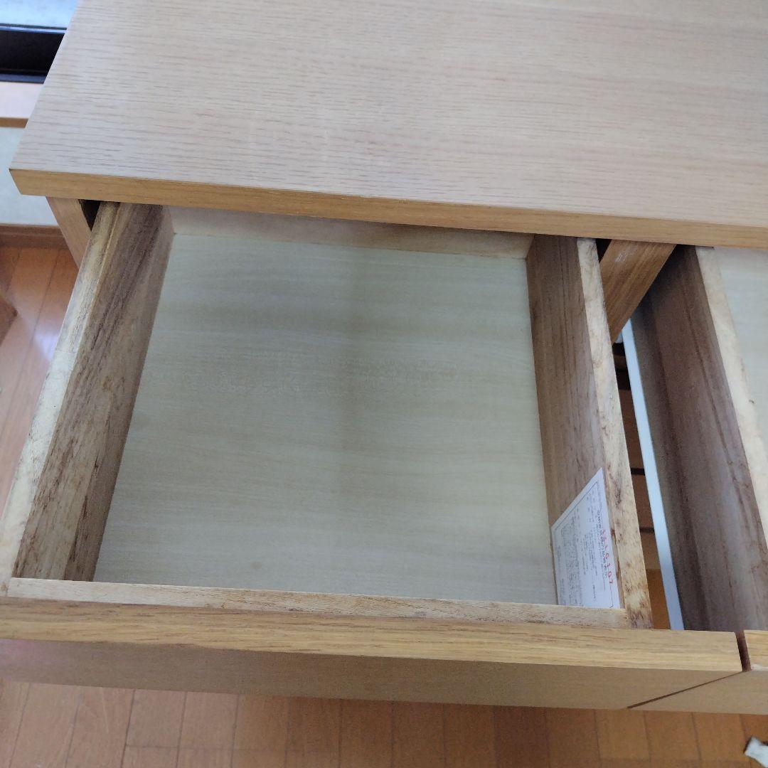無印良品　オーク材チェスト　４段　引出し　たんす　脚付き　廃盤品　MUJI
