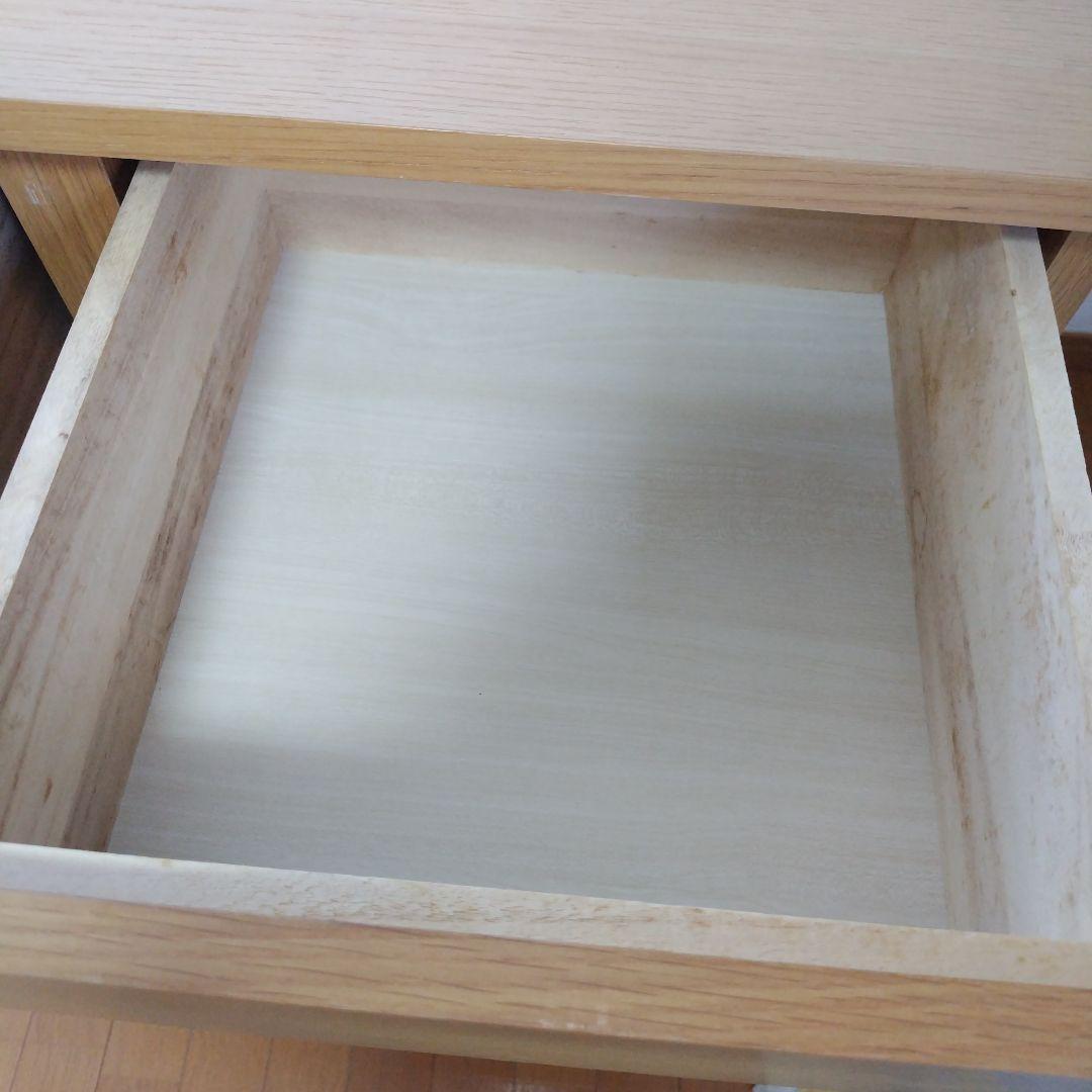 無印良品　オーク材チェスト　４段　引出し　たんす　脚付き　廃盤品　MUJI