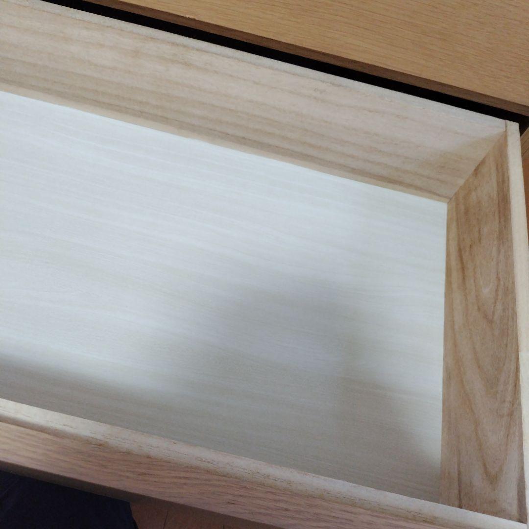 無印良品　オーク材チェスト　４段　引出し　たんす　脚付き　廃盤品　MUJI