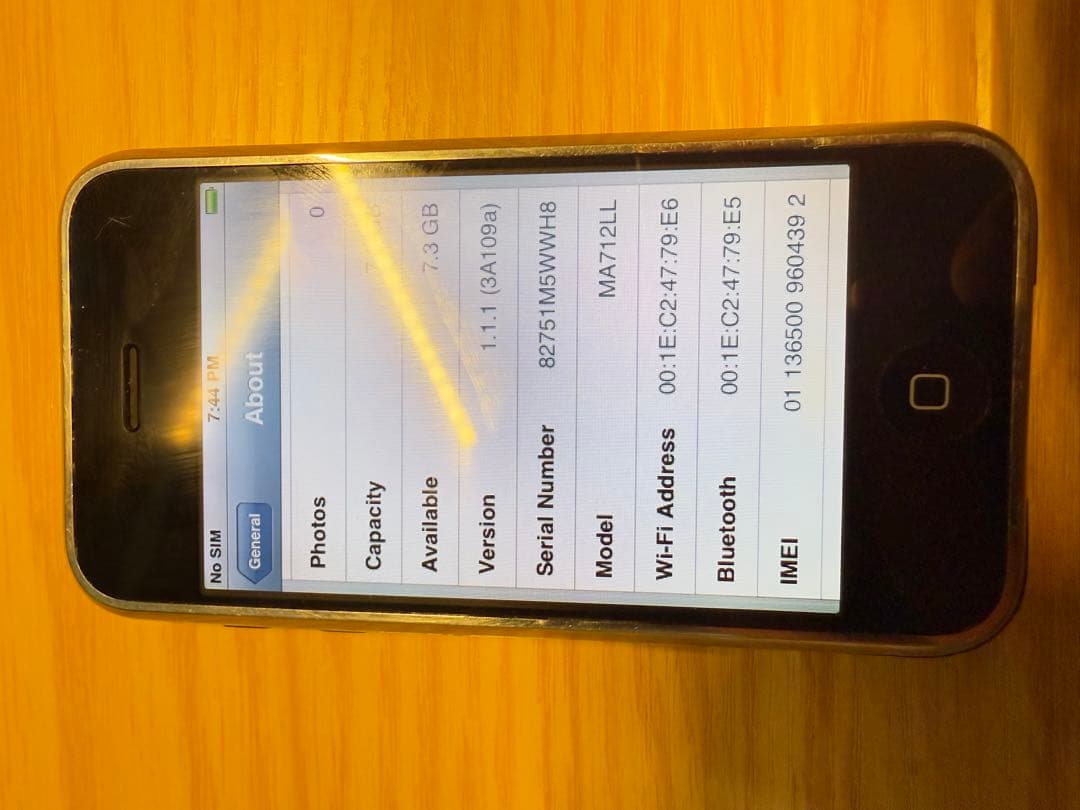iPhone 2G 美品 日本未発売　8GB 初代 第1世代 A1203