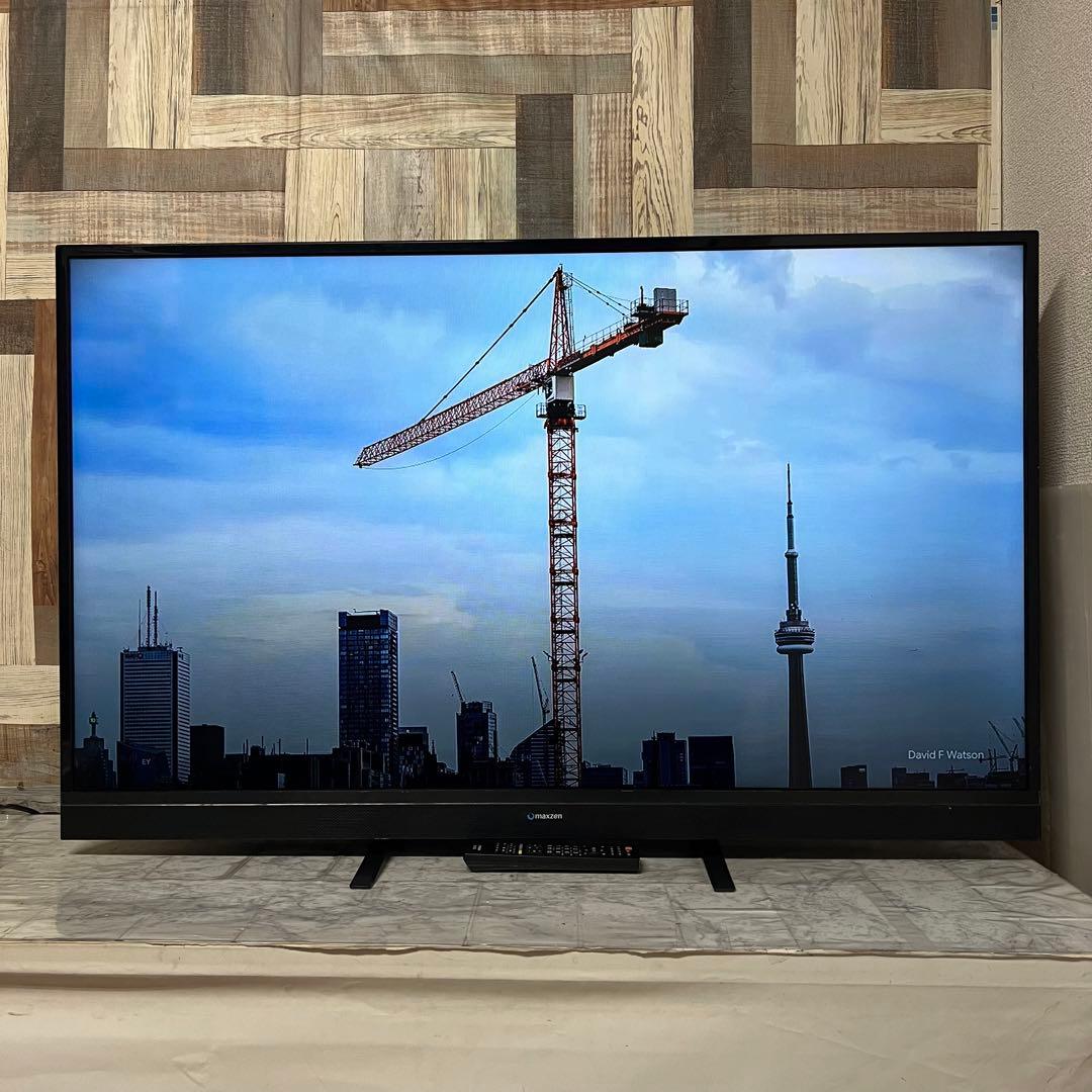 即日受渡❣️全国送料込MAXZEN 50型TV。ゲームモード&外付HDD録画対応